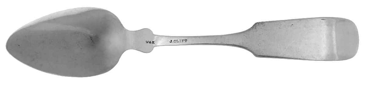 Coin Silver Flatware Teaspoon by Wood & Hughes-2