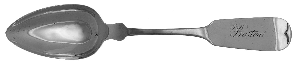 Coin Silver Flatware Teaspoon by John L Westervelt-1