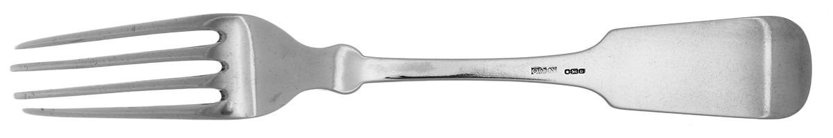 Coin Silver Flatware Fork by John L Westervelt-4