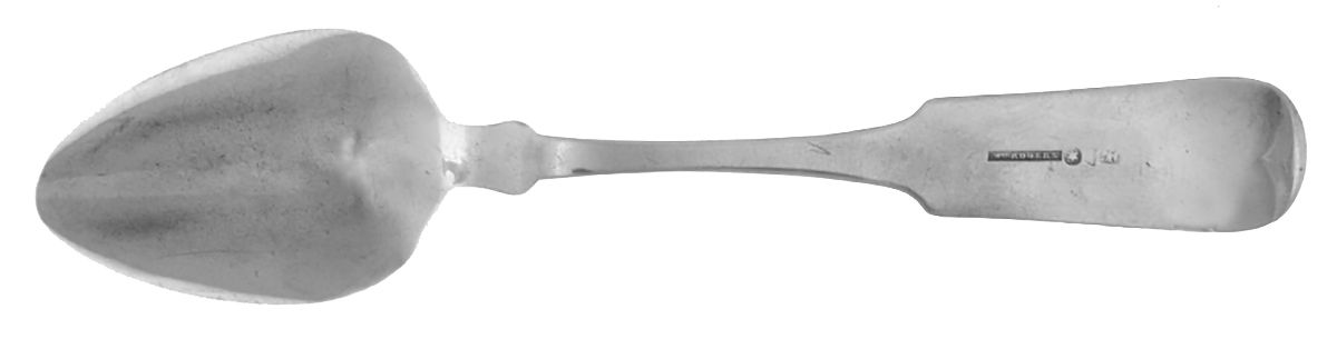Coin Silver Flatware Tablespoon (Serving Spoon) by William Rogers-2