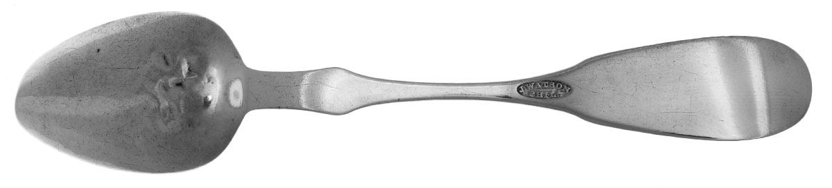 Coin Silver Flatware Dessert/Oval Soup Spoon by James Watson-2