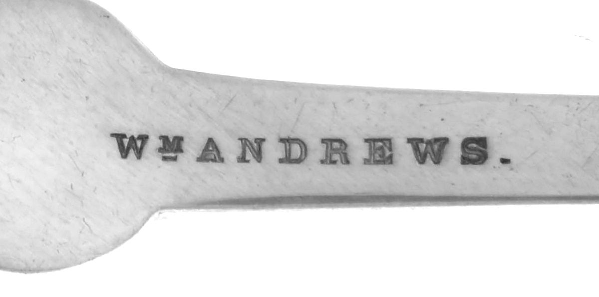 Coin Silver Flatware Tablespoon (Serving Spoon) by Wm. Andrews-3