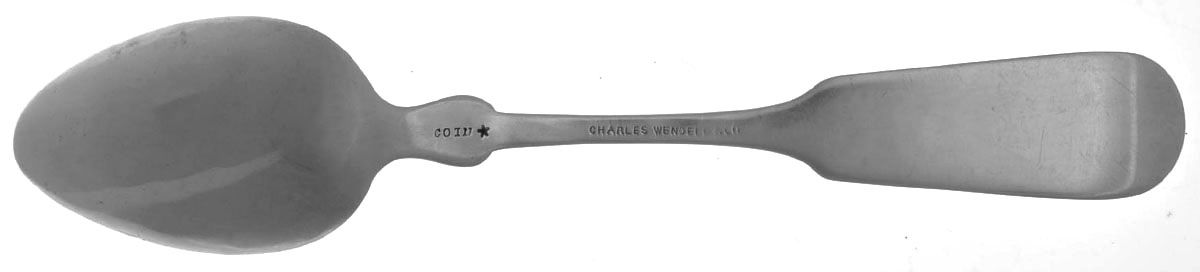 Coin Silver Flatware Teaspoon by Charles Wendell and Co-2