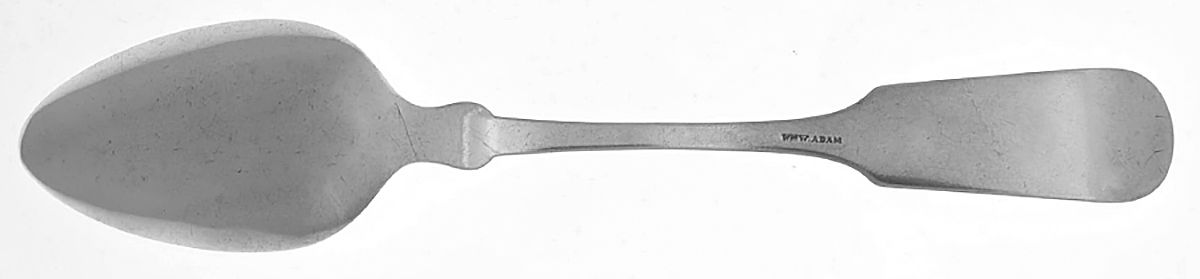 Coin Silver Flatware Tablespoon (Serving Spoon) by Wm. Wallace Adam-2