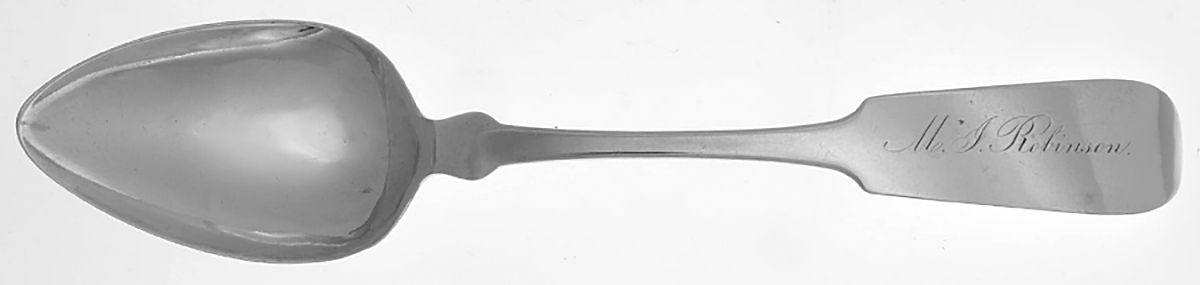 Coin Silver Flatware Tablespoon (Serving Spoon) by Wm. Canfield & Son-1