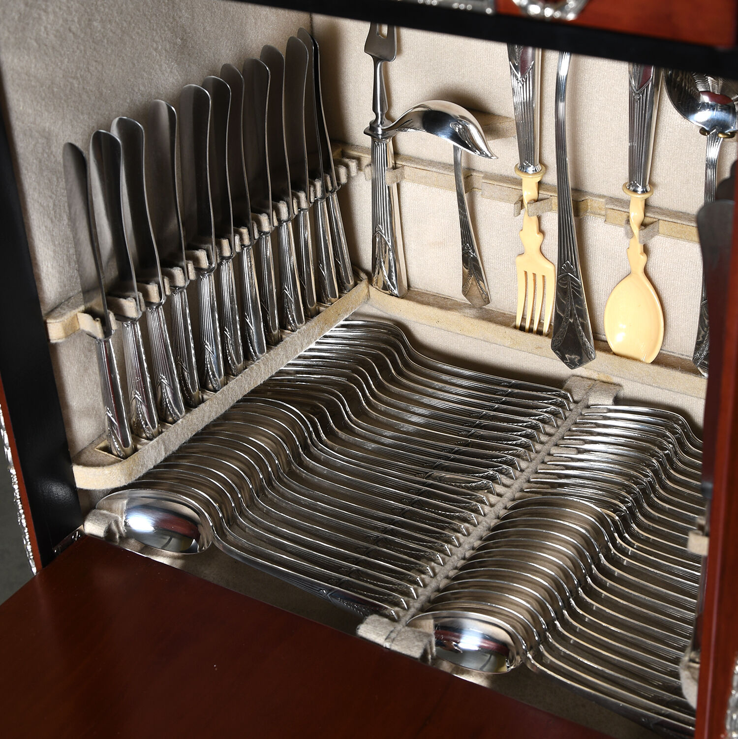 WMF219 (Silverplate) 135  Piece Estate Set by WMF Flatware-10