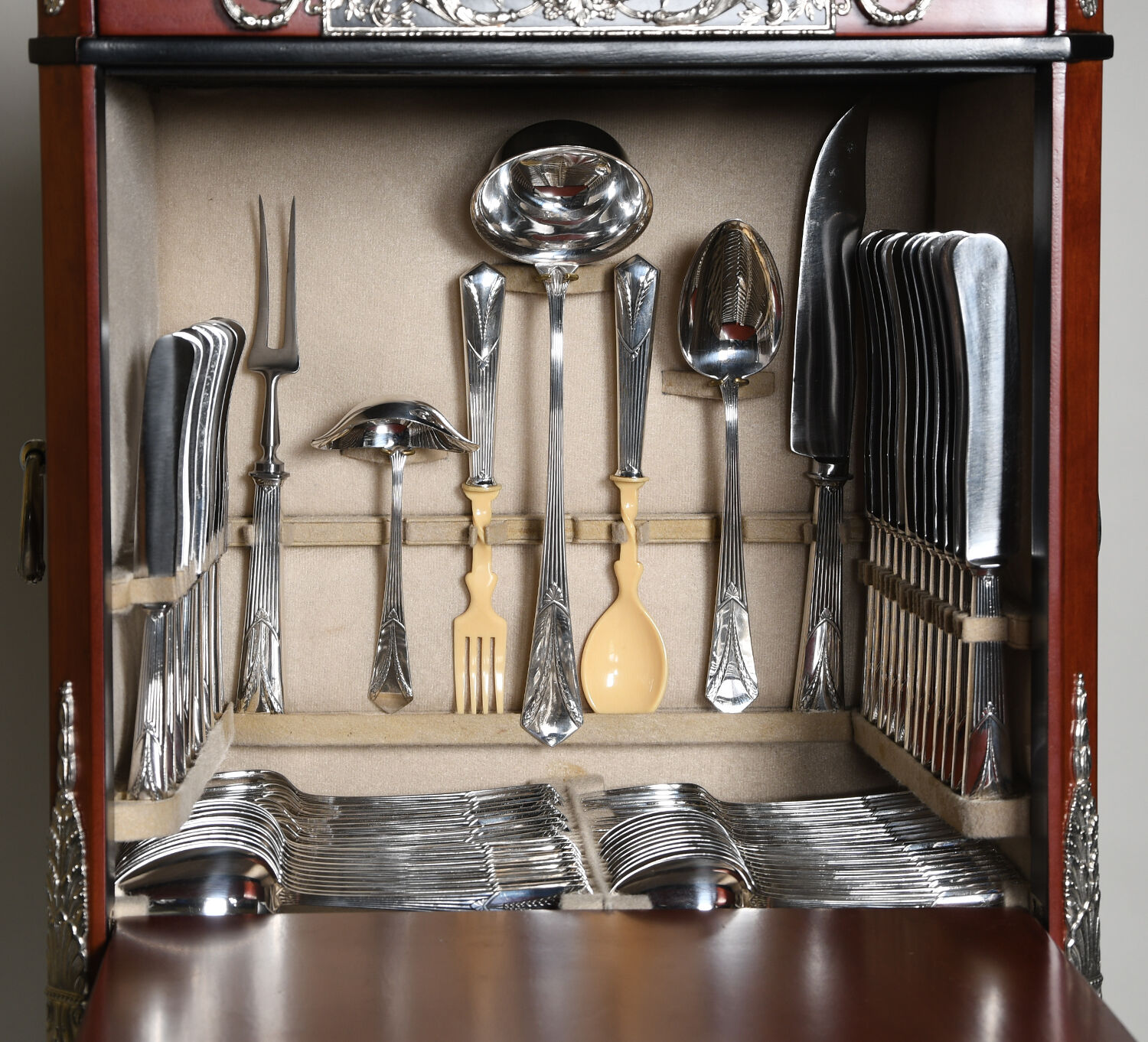 WMF219 (Silverplate) 135  Piece Estate Set by WMF Flatware-9