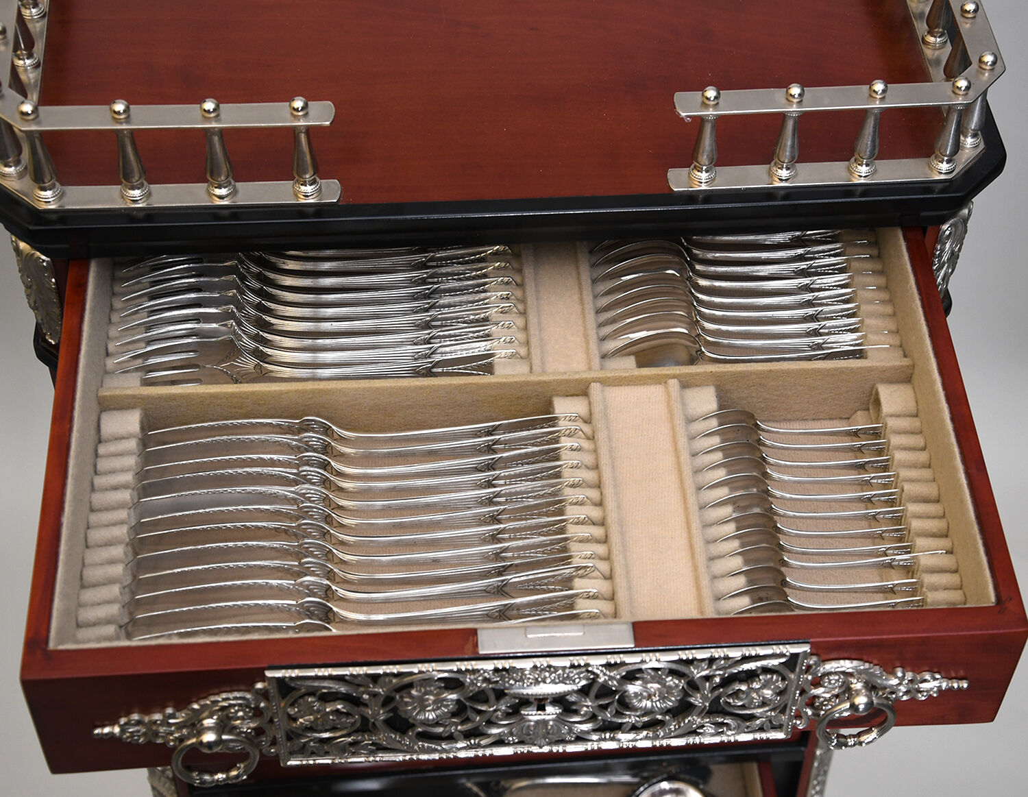 WMF219 (Silverplate) 135  Piece Estate Set by WMF Flatware-7