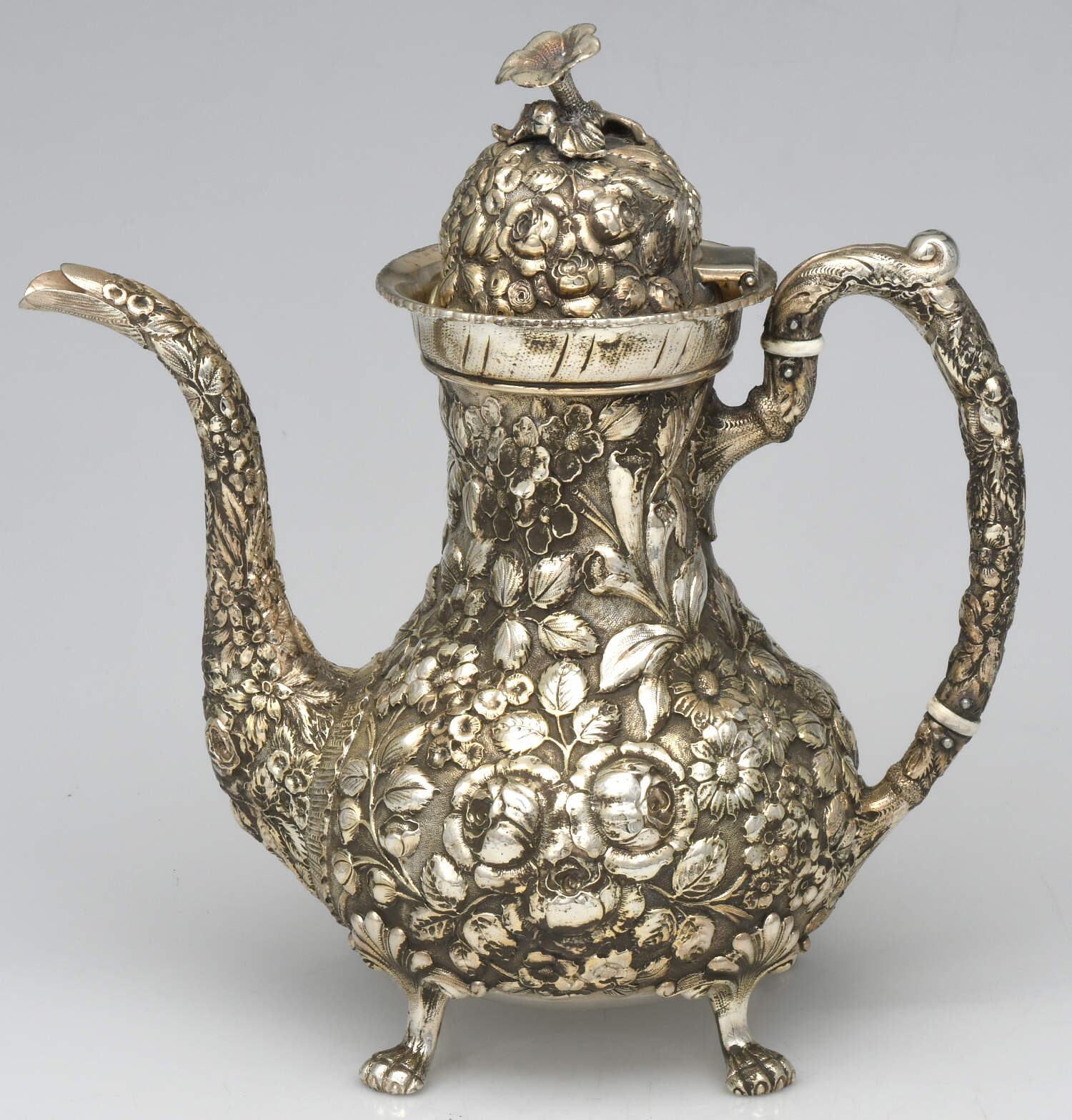 Repousse (Sterling, Hollowware) Coffee Pot by Baltimore-1