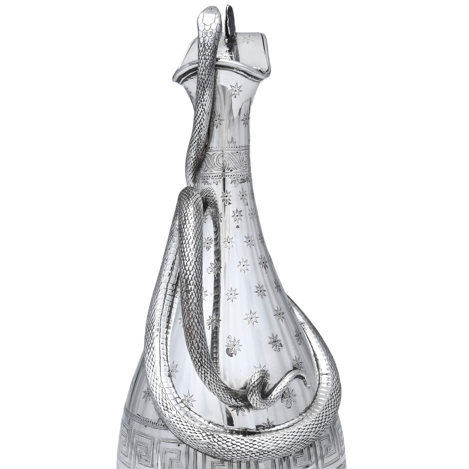 562 (Sterling Hollwware) Solid Claret Jug with Hinged Lid by Edward, John & Wm Barnard-7