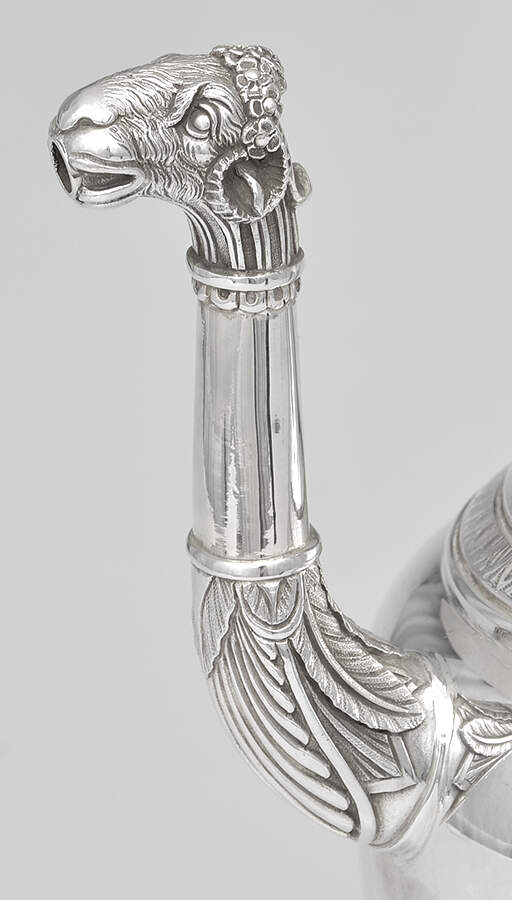 Malmaison-Beauharnais (Silverplate, Hollowware) (5 Pc) Tea Set (CPBH, TPBH, CRBH, PSUNH & PWTL) by Christofle France-2
