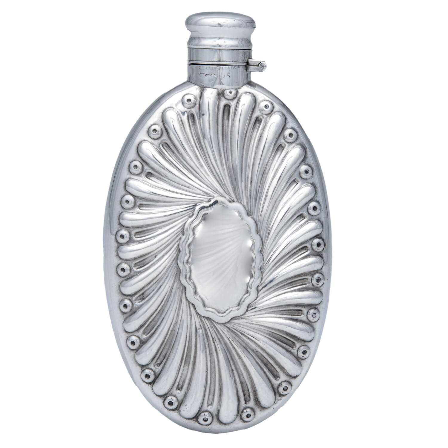 35 (Sterling, Hollowware) Flask by Dominick & Haff-1
