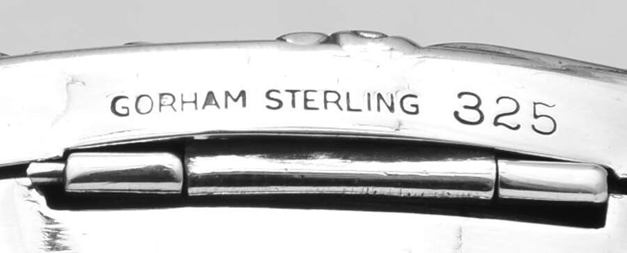 Victorian-Chased (Sterling, Hollowware) Compact No Mirror by Gorham Silver-3