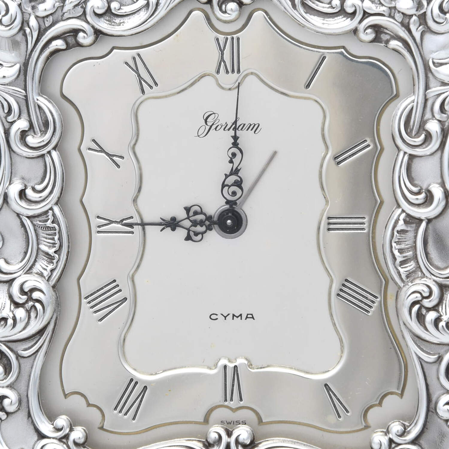 321 (Sterling, Hollowware) Desktop Alarm Clock-Weighted by Gorham Silver-2