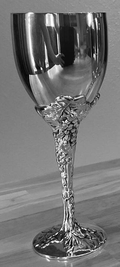 Godinger Grape (Silverplate, Hollowware) Silverplate Wine Goblet