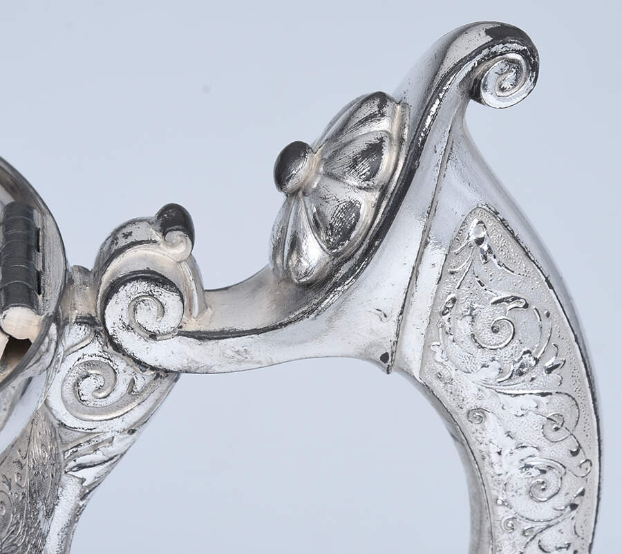 116 (Silverplate, Hollowware) Water Pitcher with Hinged Lid by Middletown Silver Co-5