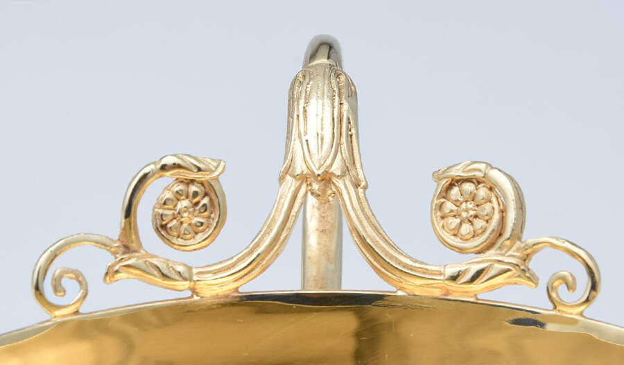 Empire (Gold Vermeil Hollowware) Footed Cup & Saucer Set by Odiot-2