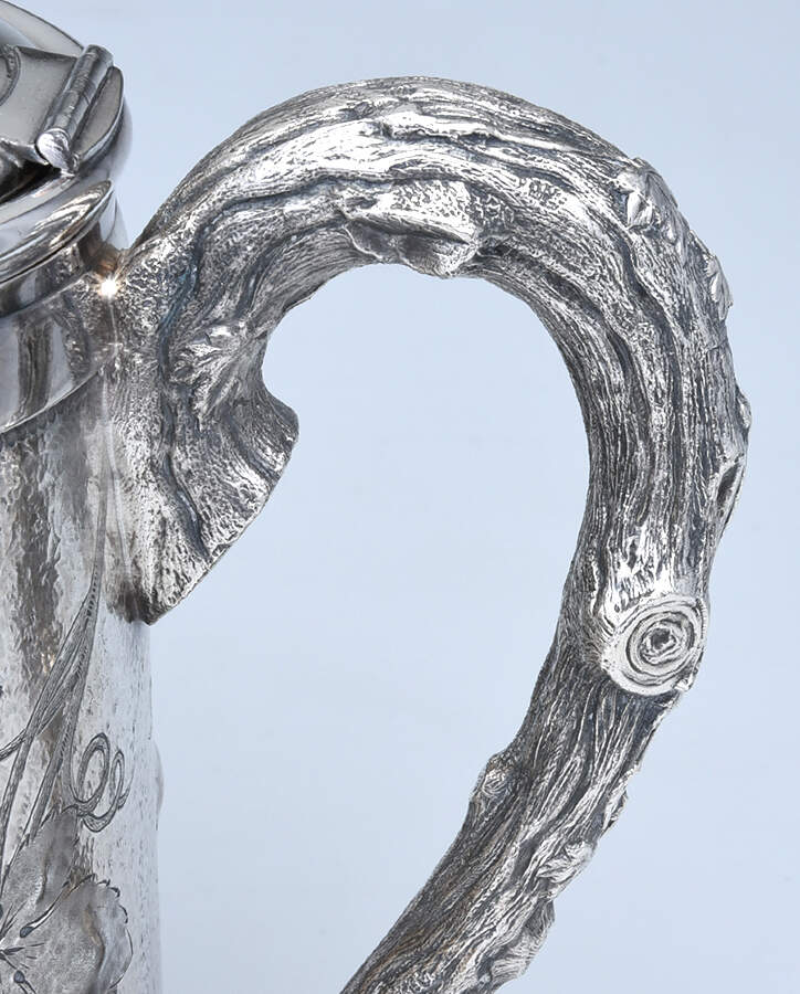 2099 (Silverplate, Hollowware) Ice Water Pitcher W/Enamel Liner by Reed & Barton-5