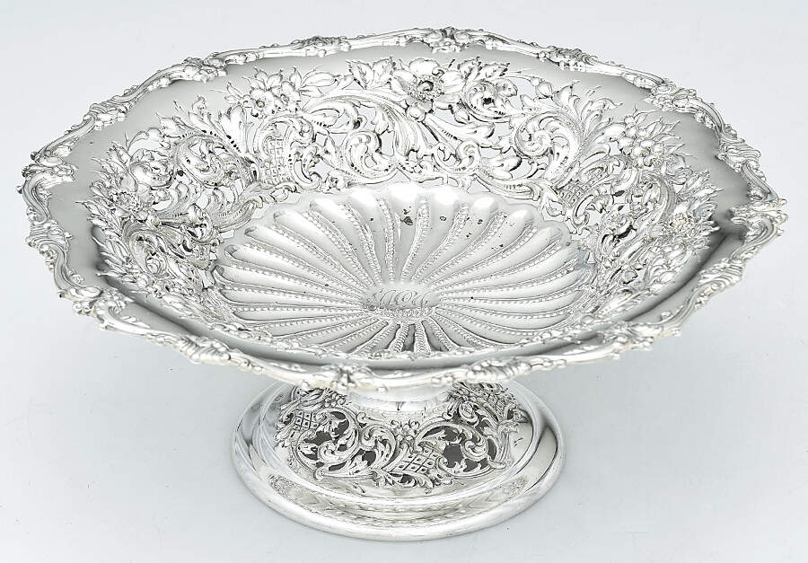 78A (Sterling, Hollowware) Round Compote (Height X Width) by Reed & Barton-2
