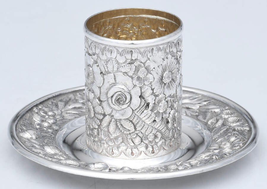 Repousse (Sterling, Hollowware) Sterling Match Holder & Striker by Tiffany & CO SILVER-1