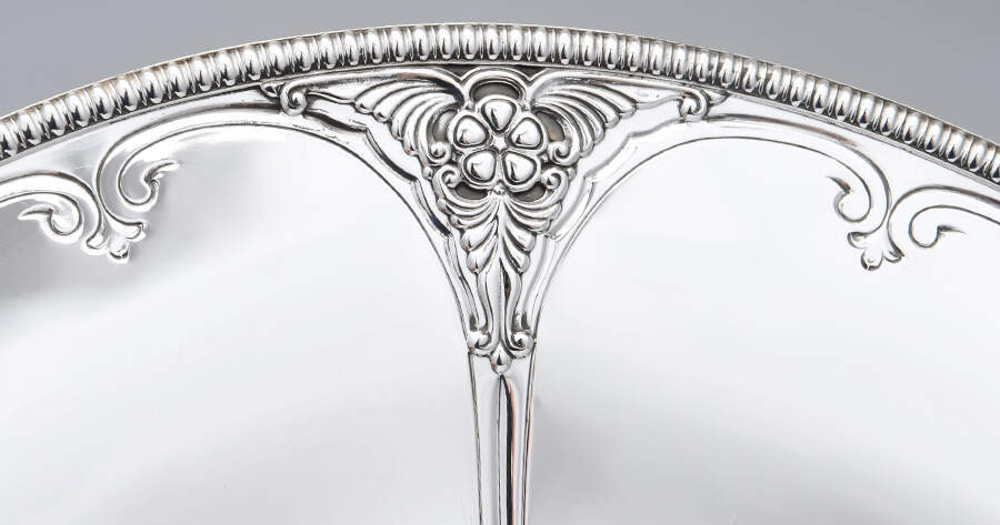 42556 (Sterling, Hollowware) 12" Diameter Pedestal Cake Stand by Tiffany & CO SILVER-2