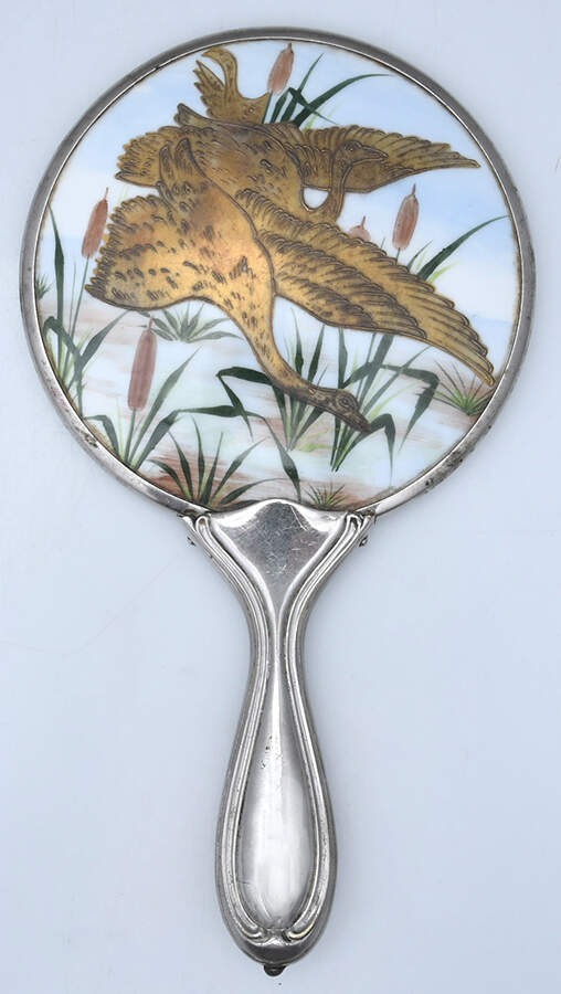 Silverplate Hollowware 2 Pc Vanity Set (Hair Brush & Mirror) by Unknown Manufacturer-4