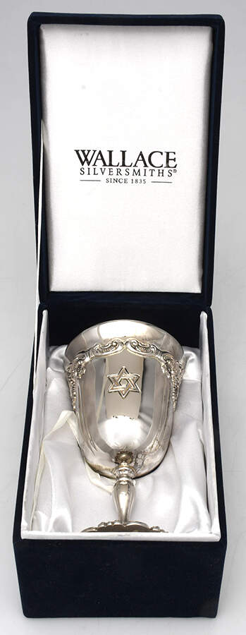 Baroque (Silverplate, Hollowware, Newer) Kiddush Cup/Goblet with Box by Wallace Silver-2