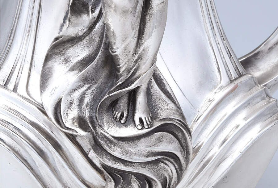 Art Nouveau Style (Silverplate, Hollowware) 2 Handled Vase by WMF Flatware-6