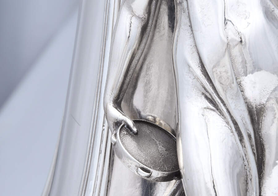 Art Nouveau Style (Silverplate, Hollowware) 2 Handled Vase by WMF Flatware-5