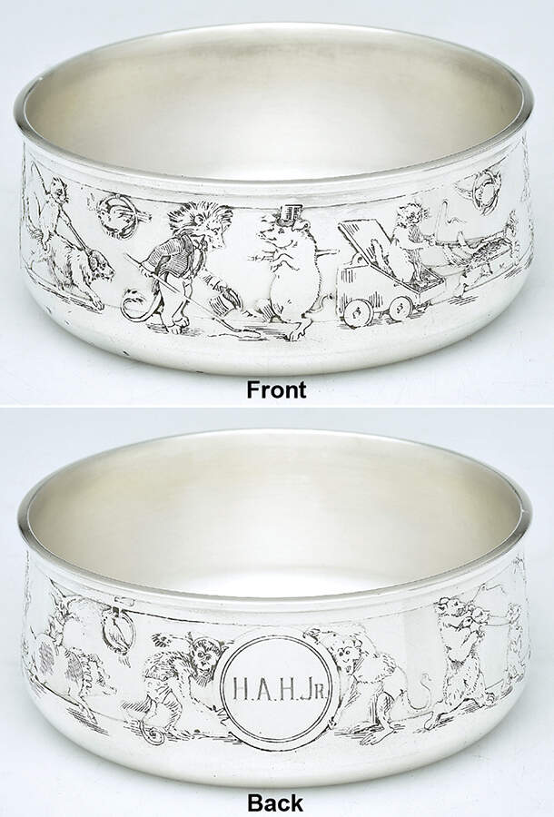 Children & Baby Ware (Sterling, Hollowware) Child's Bowl by Wm B Kerr-1