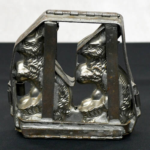 Folding Three-Dimensional Spring Bunny Chocolate Mold-2