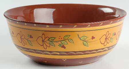 Ambiance Tuscany Fields 10" Round Serving Bowl