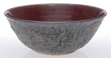 Classic Carved Crimson (Red) by Alice Goldsmith Ceramics
