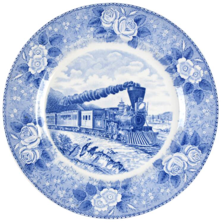 Currier & Ives Blue by Adams China