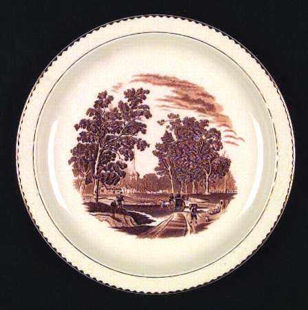 Olde England Brown (Gold Trim) by Barker Bros Ltd