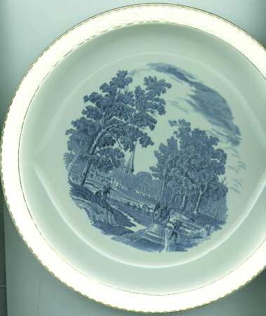 Olde England Blue (Embossed, Gold Trim) by Barker Bros Ltd