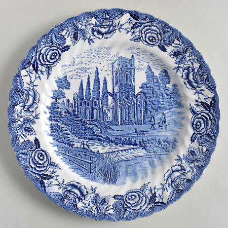 English Country Scenes Blue by British Anchor