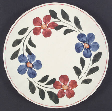 Laurel Wreath Petunia by Blue Ridge Southern Pottery