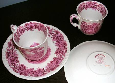 British Scenery Pink (Scalloped, A3206) by Booths