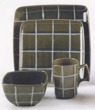 Retro Squares Green by Baum Brothers