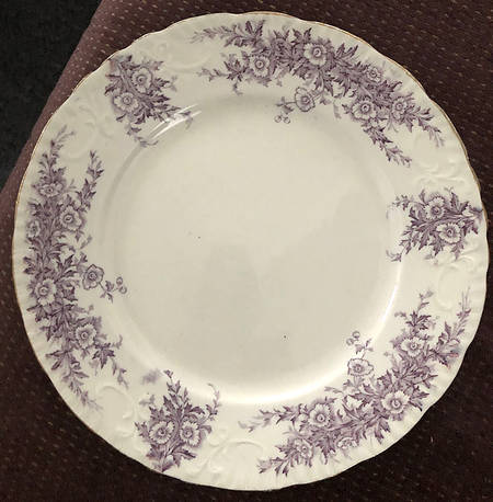 Mabelle Lavender Gold Trim by Burgess & Leigh
