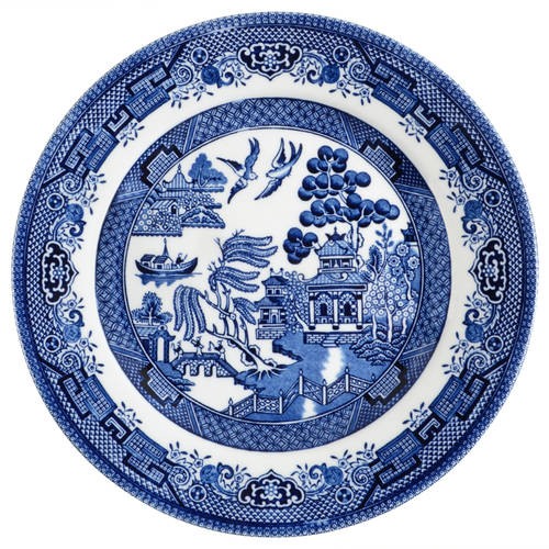 Churchill Willow Blue (Georgian Shape) Salad Plate