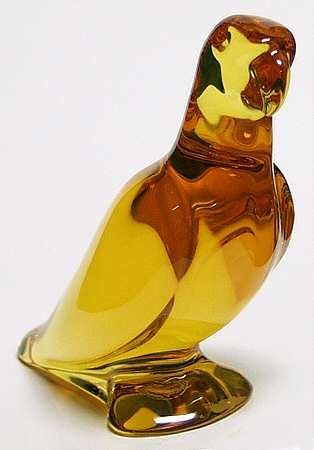 Baccarat Baccarat Crystal Figurines Parrot-Amber - No Box