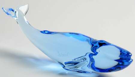 Baccarat Baccarat Crystal Figurines Whale-Blue - Boxed