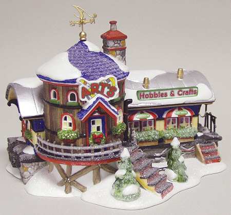 Department 56 North Pole Village Art's Hobbies & Crafts - Boxed