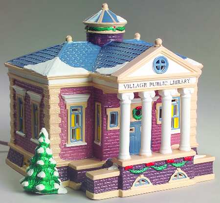 Department 56 Snow Village Village Public Library - Boxed