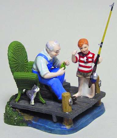 Department 56 Snow Village Gone Fishing - Boxed