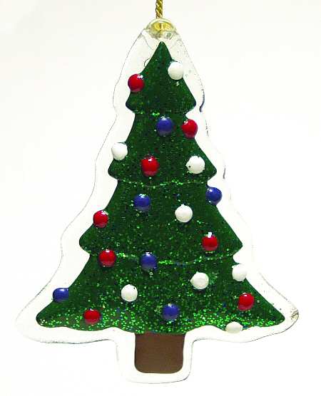 Gorham Crystal Crystal Christmas Ornament Crystal Cookie Tree - No Box