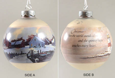 Hallmark 1977 Hallmark Christmas Ornaments Beauty Of America: Wharf-Ball - Boxed