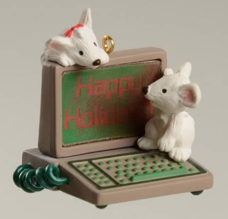 Hallmark 1987 Hallmark Christmas Ornaments Happy Holidata - Boxed